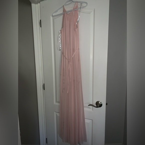 David’s bridal petal pink bridesmaid dress worn once - Picture 2 of 6